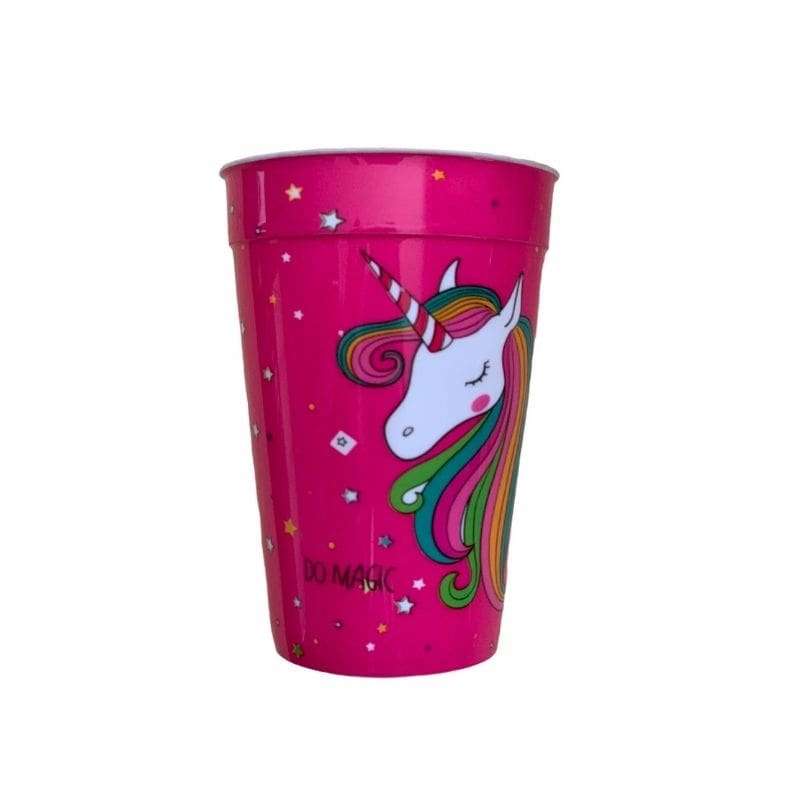 Unicorn Plastic Cups (Pink with Unicorn)