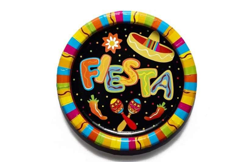 Mexican Fiesta Paper Plate (23 cm)