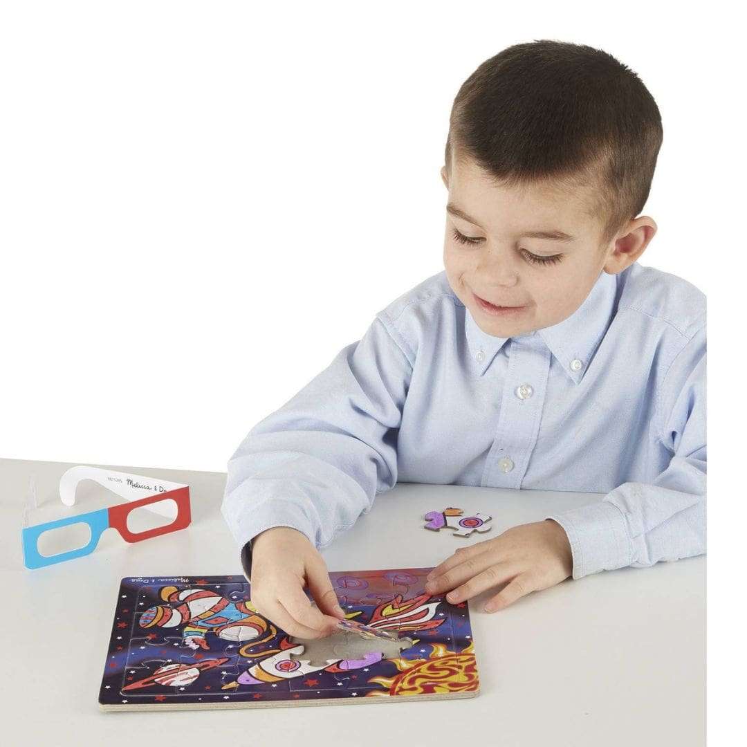 Melissa & Doug: 3D Colouring Puzzles - Space and Dinosaurs