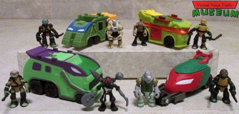 Teenage Mutant Ninja Turtles Micro Mutant Trash Truck Super Ninja Donnie &amp; Robotic Foot Soldier
