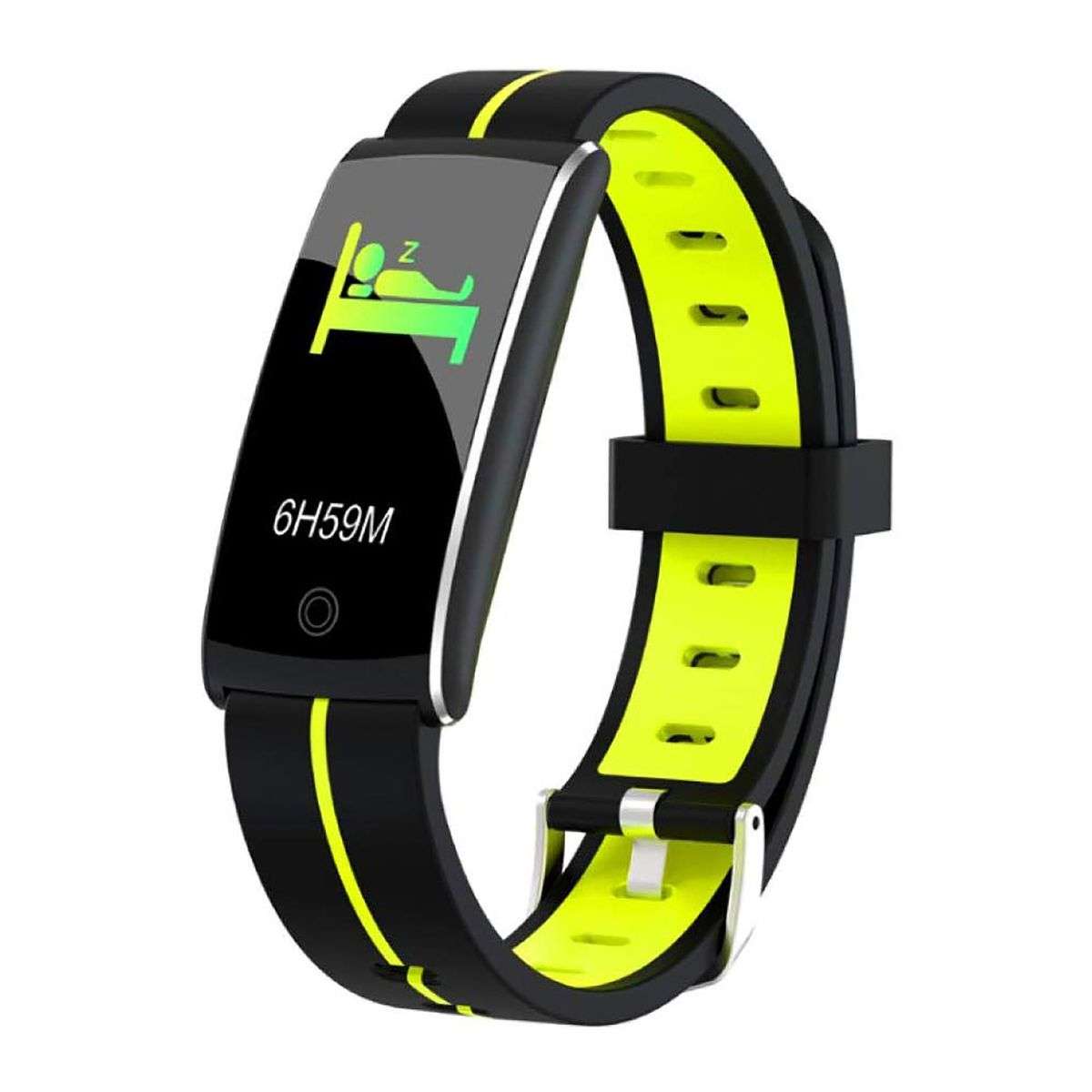 Fitness Tracker F10+ Smart Watch, IP67 Waterproof Activity Tracker - Black &amp; Green