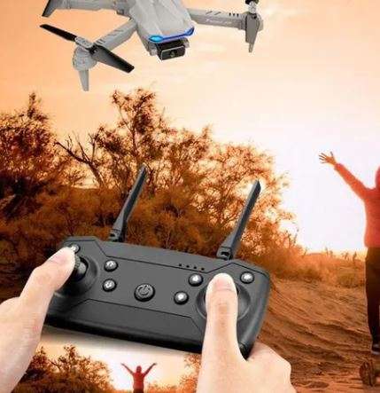 F190 DRONE WITH 4K DUAL CAMERA F/2.15 100 FOV LED NIGHT FLIGHT FOLDABLE MINI DRONE