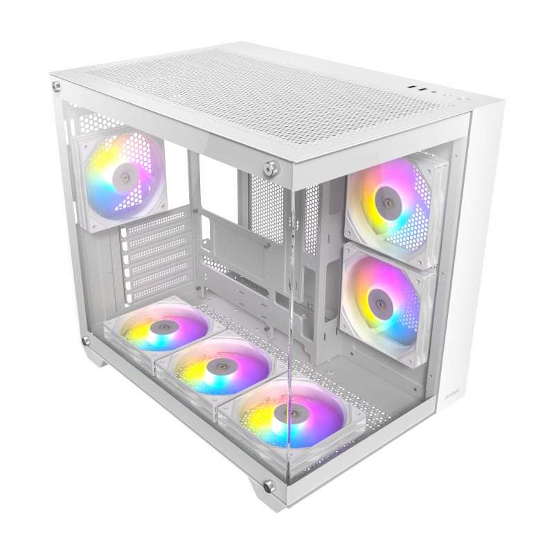 Antec CX800 Elite ATX | Micro-ATX | ITX RGB Mid-Tower Dual Chamber Gaming Chassis - White