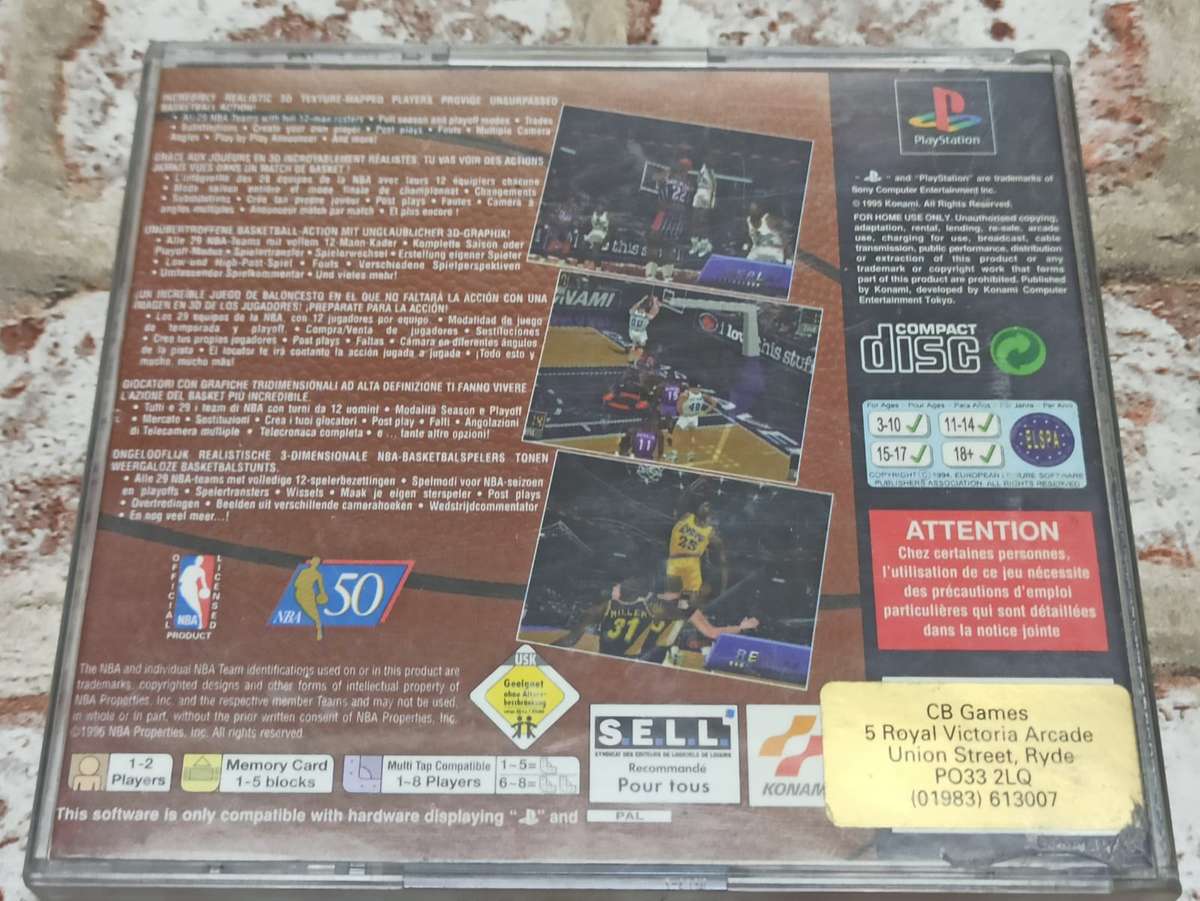 NBA In The Zone 2 : PS1 PAL