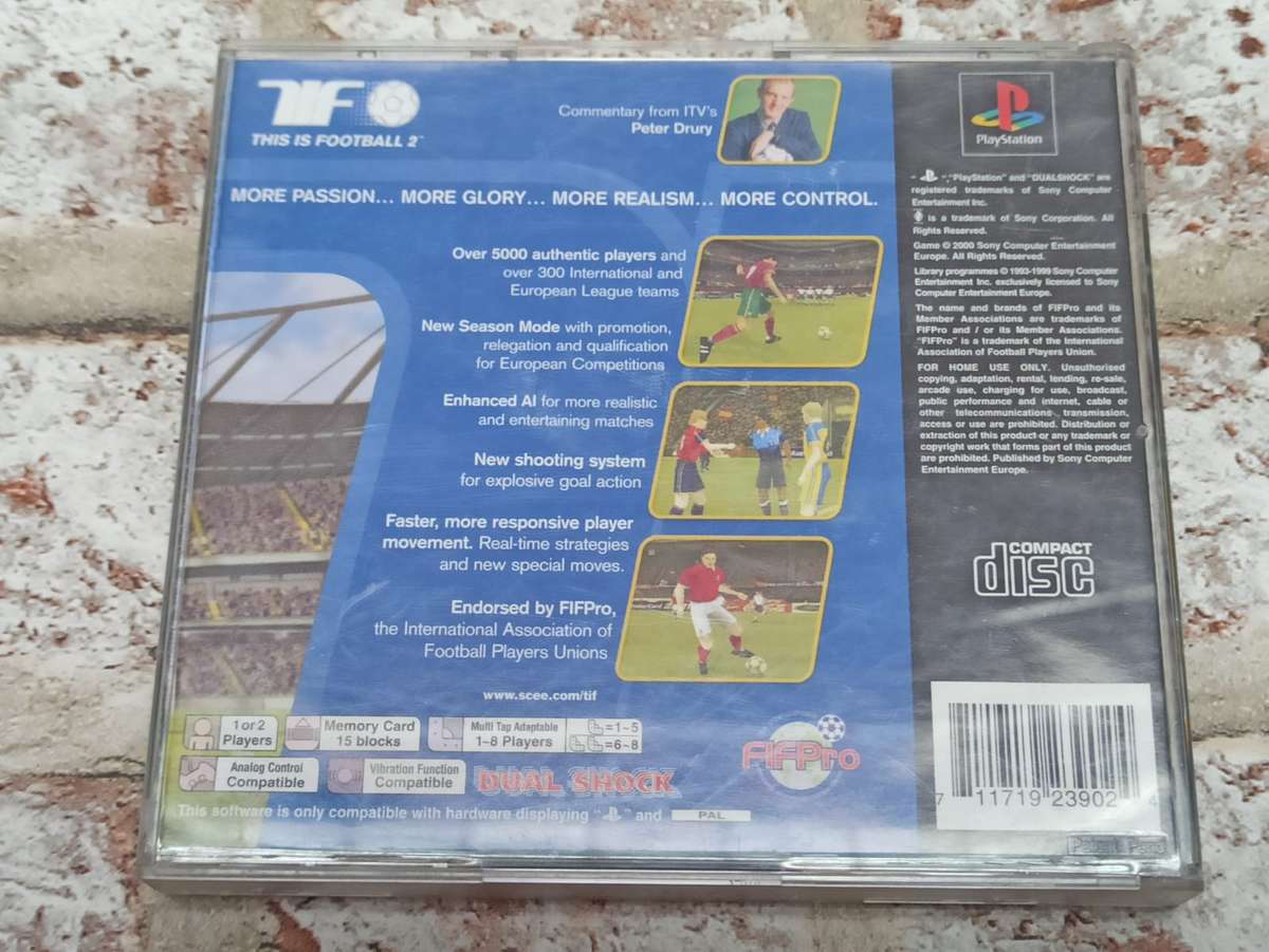 This is Football 2 : PS1 PAL