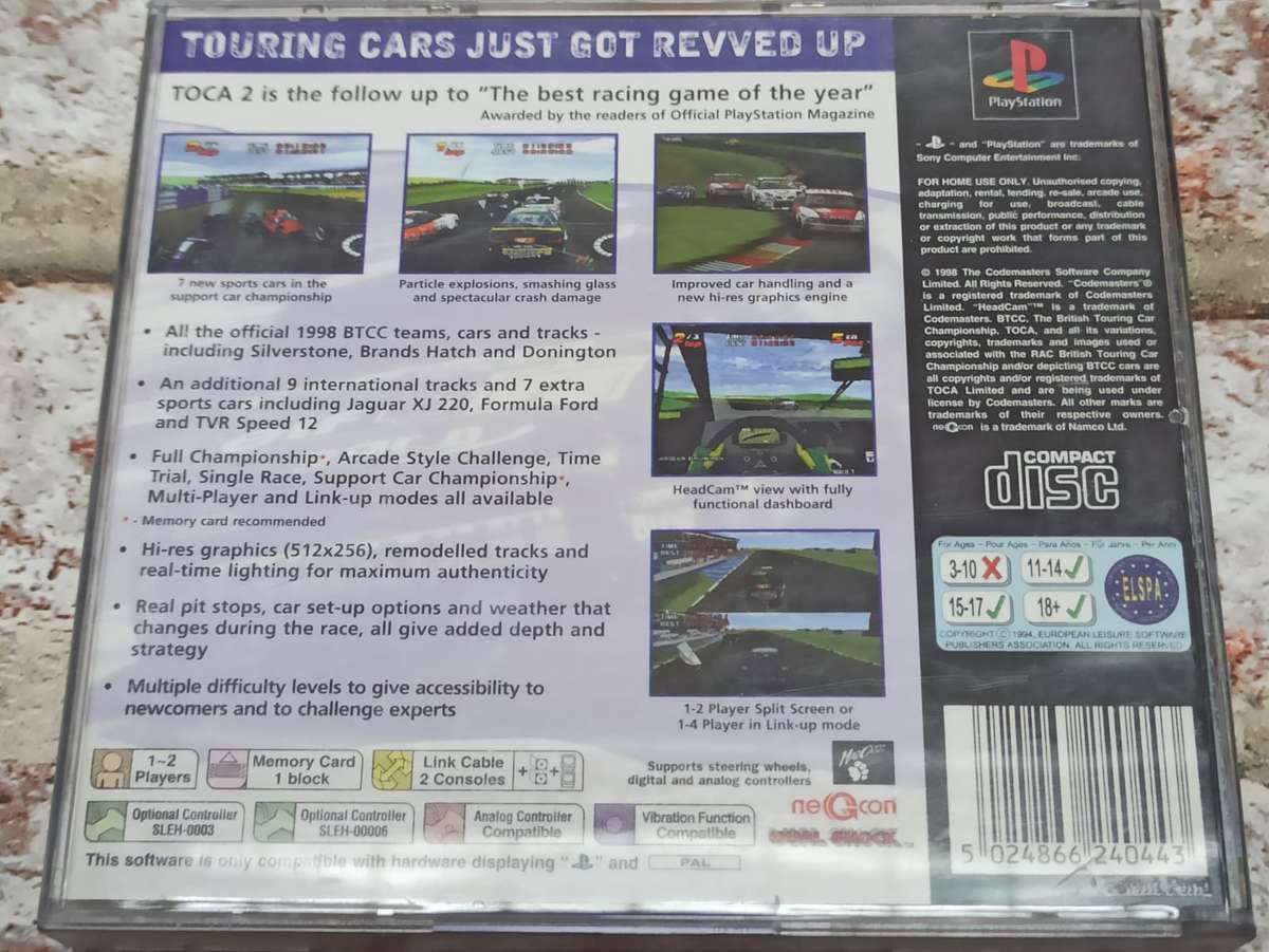 Toca 2 Touring Cars : PS1 PAL (Pre-owned)
