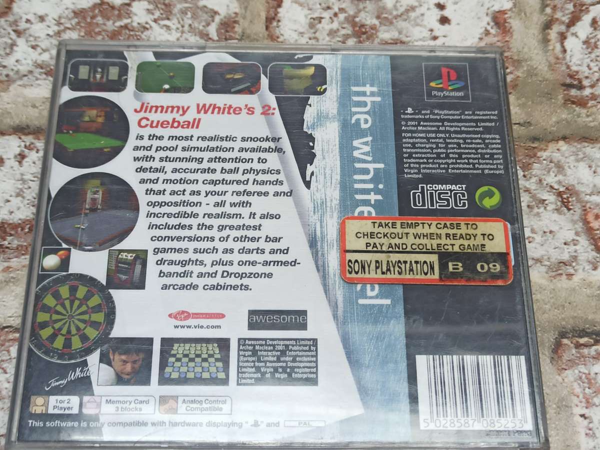 Jimmy White's 2 Cueball : PS1 PAL