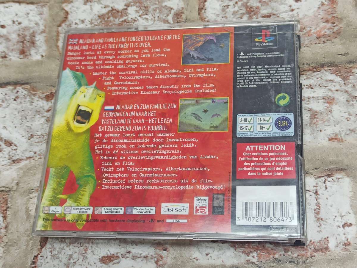 Disney's Dinosaur : PS1 PAL (Pre-owned)