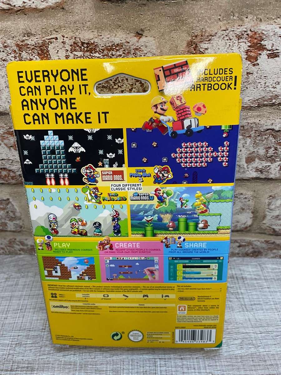 Super Mario Maker [Artbook Bundle] : Wii U (Preowned)