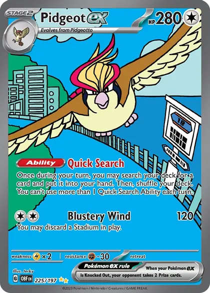 Pidgeot ex - 225/197 - Pokemon Obsidian Flames