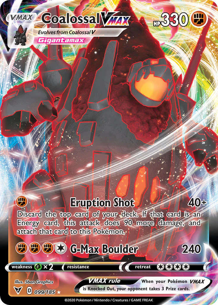 Coalossal VMAX 099/185 - Pokemon Vivid Voltage