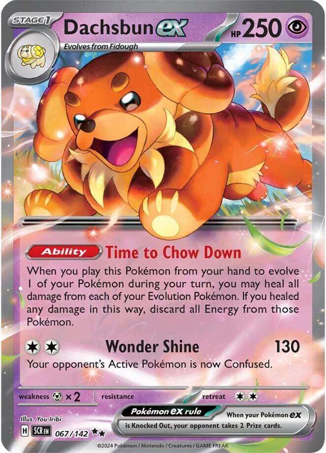 Dachsbun EX 067-142 - Pokemon Stellar Crown