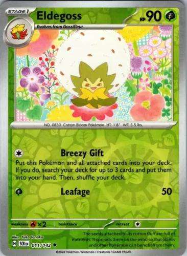 Eldegoss Reverse Holo 011/142 - Pokemon Stellar Crown
