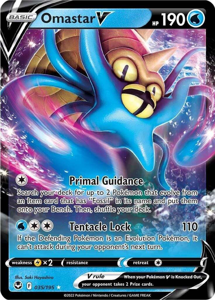 Omastar 035/195 - Pokemon Silver Tempest