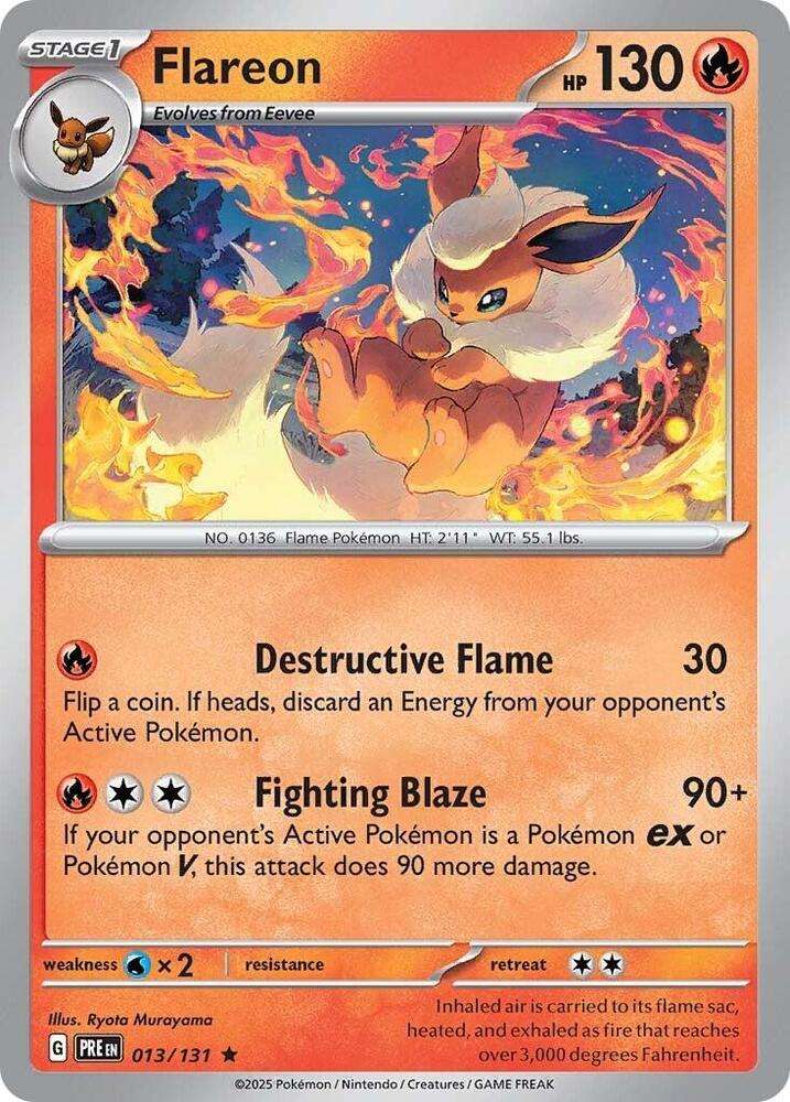 Flareon 013/131 - Pokemon Prismatic Evolutions
