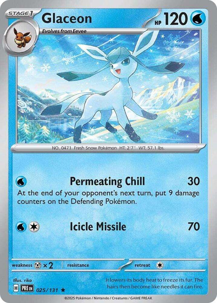 Glaceon 025/131 - Pokemon Prismatic Evolutions