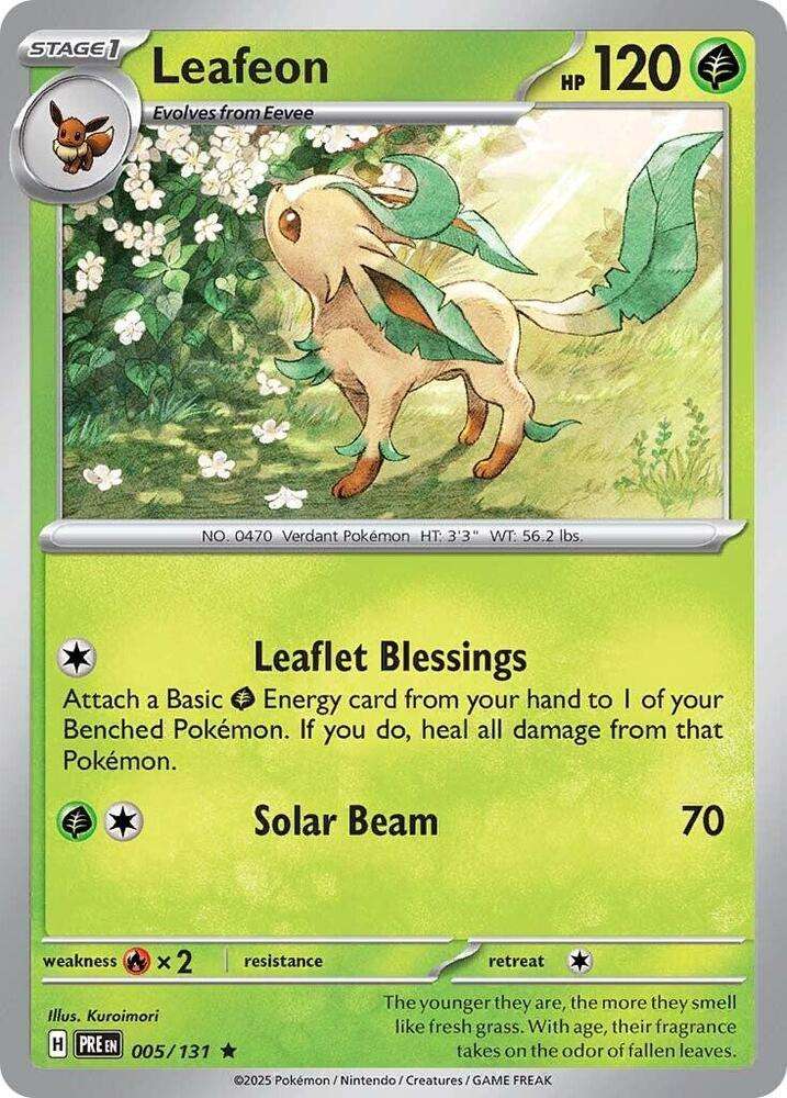 Leafeon 005/131 - Pokemon Prismatic Evolutions