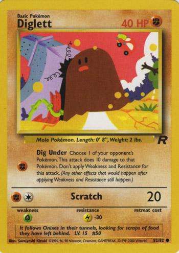 Diglett 52/82 - Pokemon Team Rocket (LP)