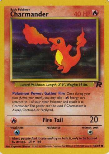 Charmander 50/82  Pokemon Team Rocket (LP)