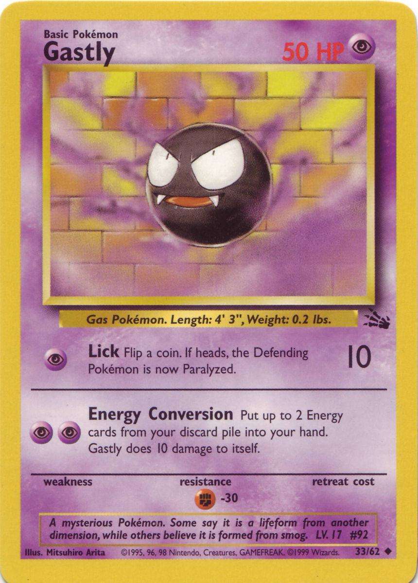 Gastly 33/62 - Pokemon Fossil (LP)