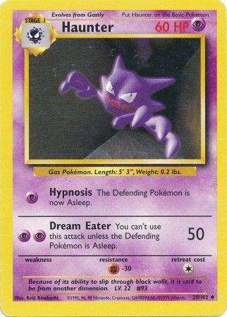 Haunter 29/102 - Pokemon Base Set (DMG)