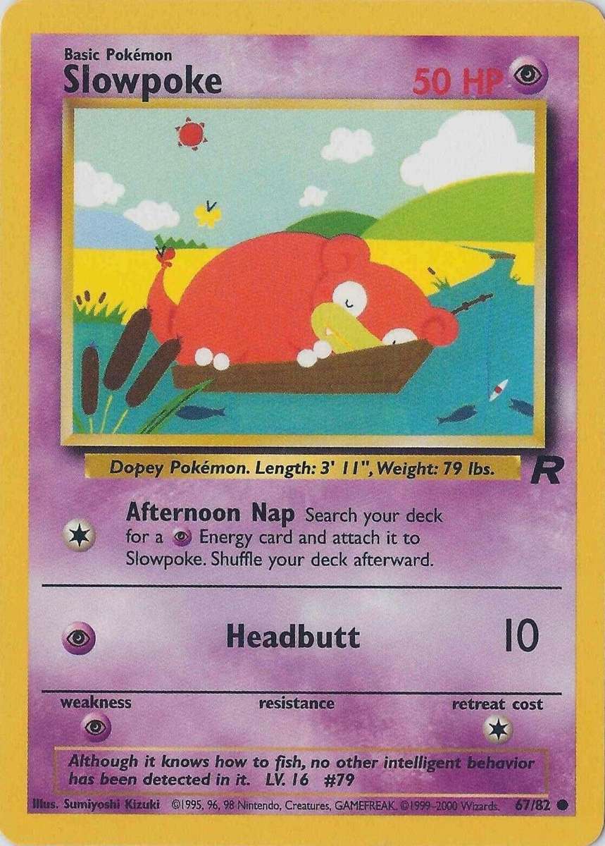 Slowpoke 67/82  Pokemon Team Rocket (LP)