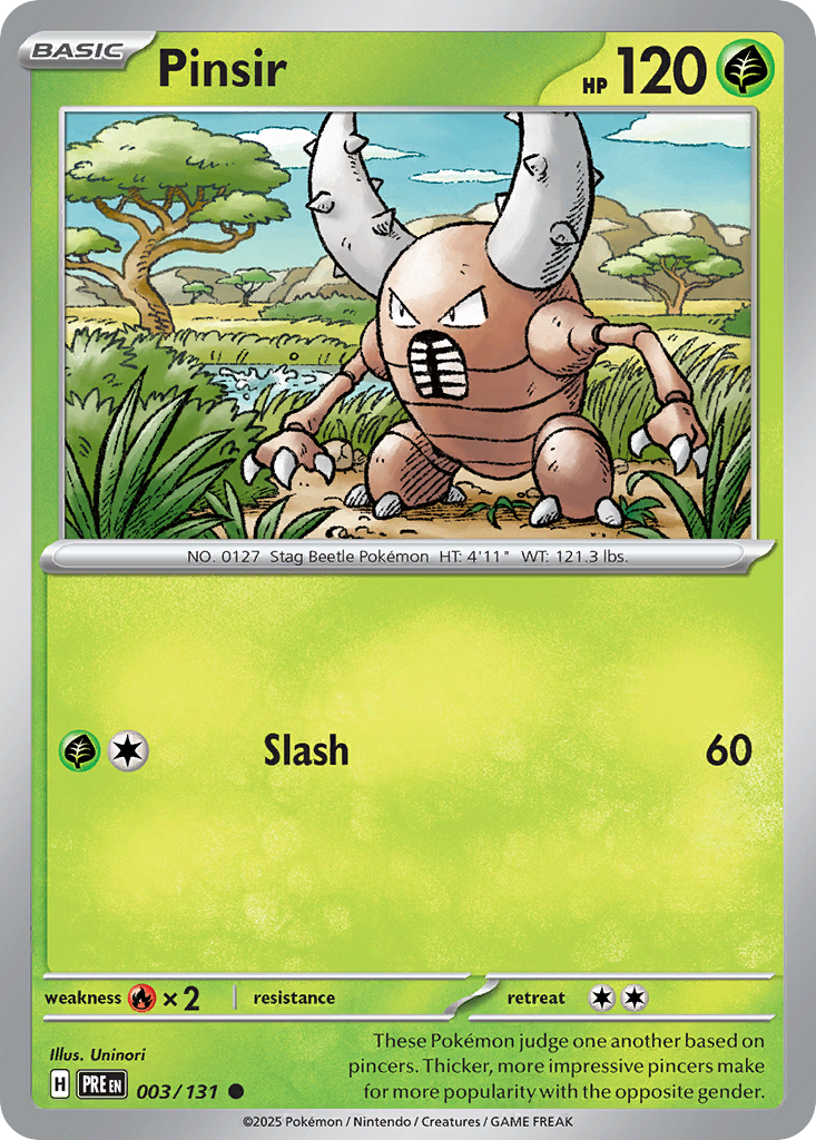 Pinsir 3/131 - Pokemon Prismatic Evolutions