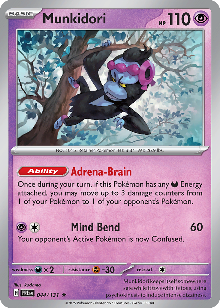 Munkidori 44/131 - Pokemon Prismatic Evolutions