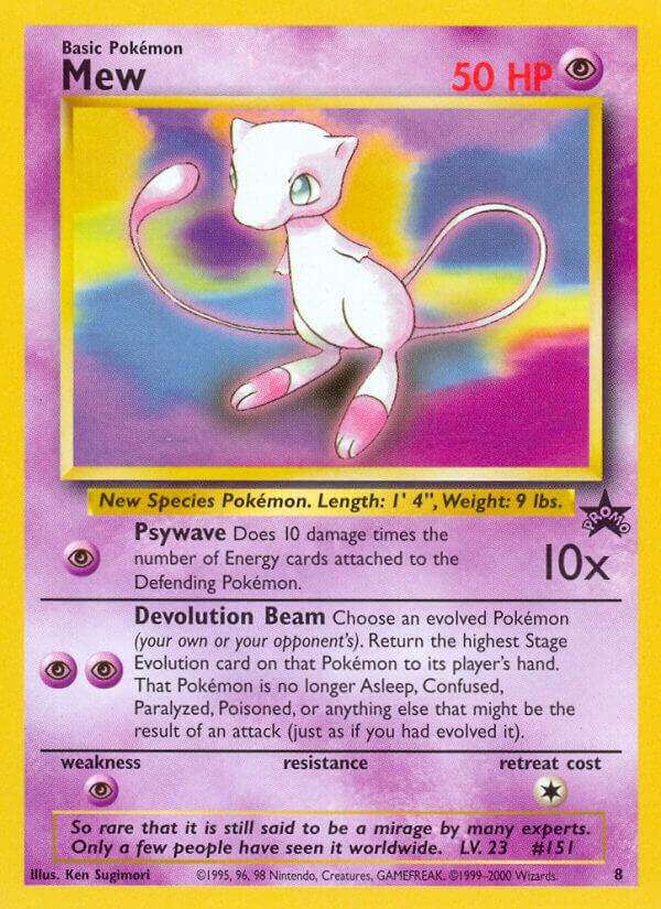 Mew 8 - Pokemon WoTC Promo