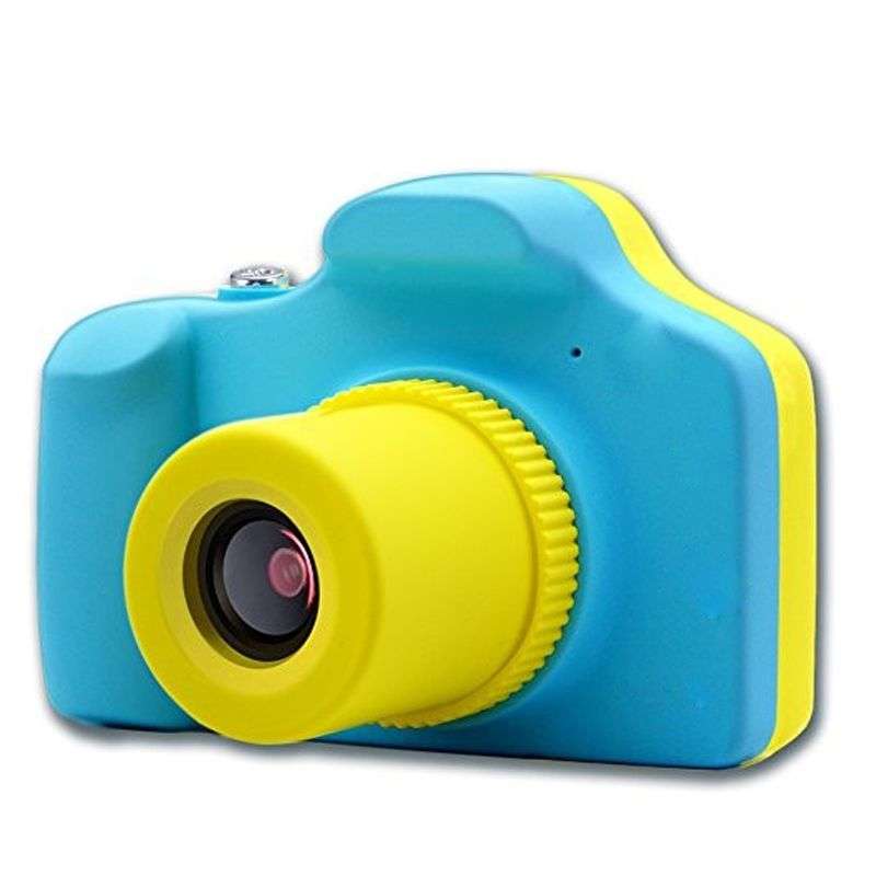 Kids Digital Full HD Mini Action Camera 5MP with Micro SD 1.5" Display Colour Screen - Blue and