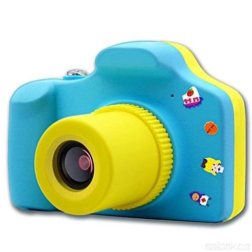 Kids Digital Full HD Mini Action Camera 5MP with Micro SD 1.5" Display Colour Screen - Blue and
