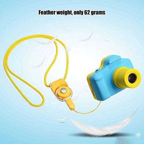 Kids Digital Full HD Mini Action Camera 5MP with Micro SD 1.5" Display Colour Screen - Blue and