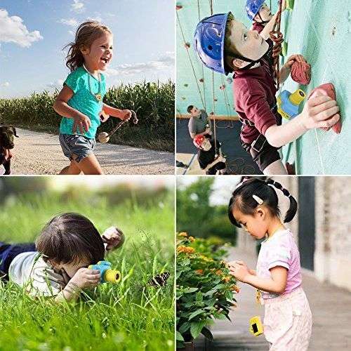 Kids Digital Full HD Mini Action Camera 5MP with Micro SD 1.5" Display Colour Screen - Blue and