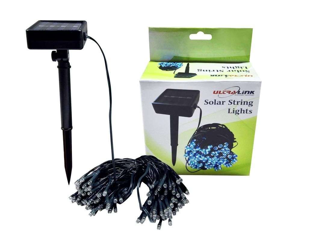 Ultra Link UL-SOLFL01 100 X Solar Fairy String Lights - Black - Ultra Link