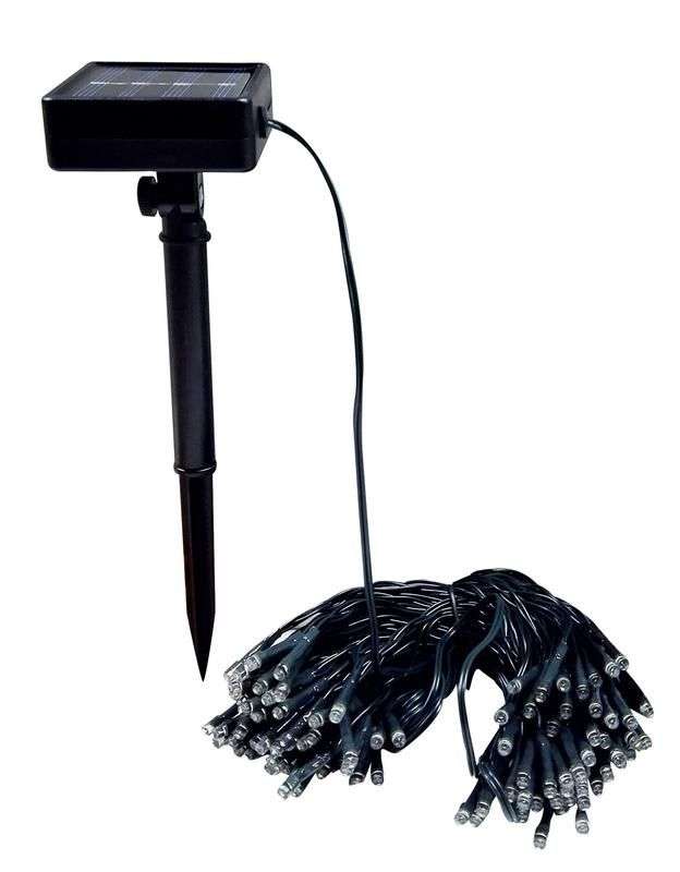 Ultra Link UL-SOLFL01 100 X Solar Fairy String Lights - Black - Ultra Link