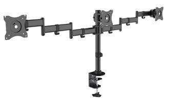 Equip 650116 13"-27" Articulating Triple Monitor Desk Mount Bracket - Equip