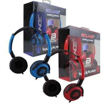 Bounce BO-2001-RDBK Swing Series Headphones with Mic - Red/Black - Bounce