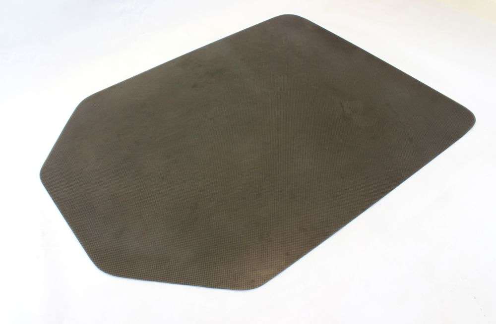PARROT CARPET PROTECTOR NON SLIP GREY TAPERED RECTANGLE 1200 X 900 X 2.75MM - Parrot