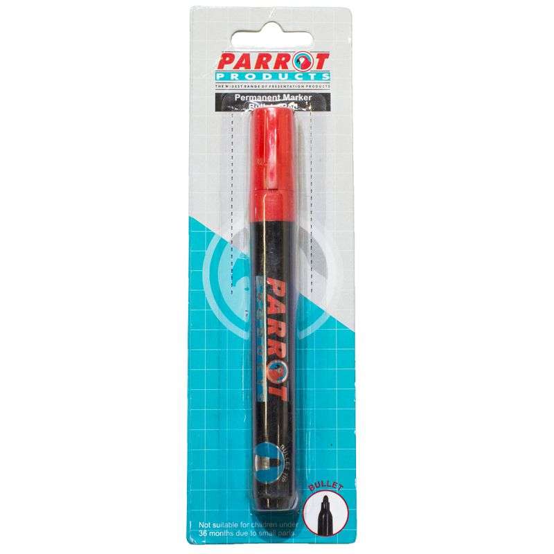 PARROT MARKER PERMANENT BULLET CARDED RED - Parrot 0.01g