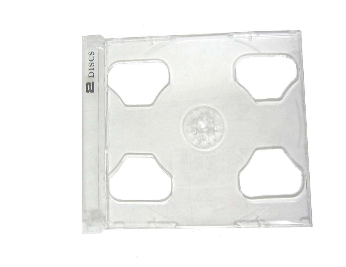 CD Case, Dual Clear Tray - Unbranded