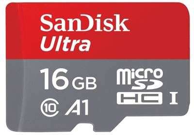 SanDisk Ultra Android microSDHC 16GB + SD Adapter - SanDisk