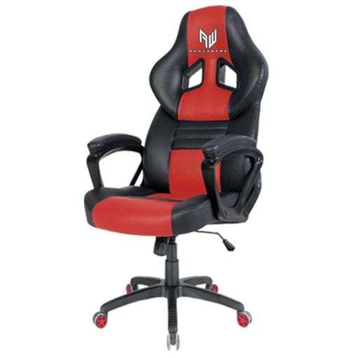 Rogueware XL-0019 Series Black and Red Racer Gaming Chair - Rogueware