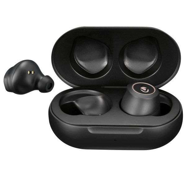 Volkano Taurus Series True Wireless Earphones with Charging Case - Black - Volkano