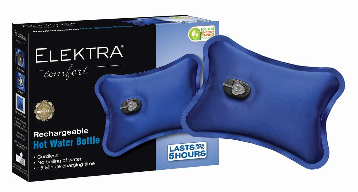 Elektra Electric Hot Water Bottle - Blue - Elektra