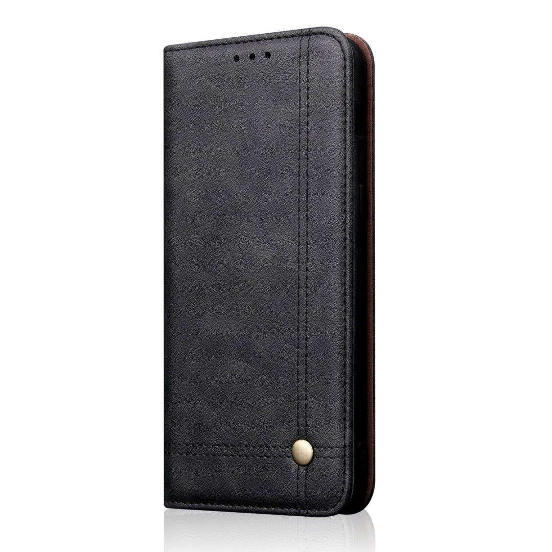 Tuff-Luv Leather Case and Horizontal stand for Huawei P30 Pro - Black - Tuff-Luv