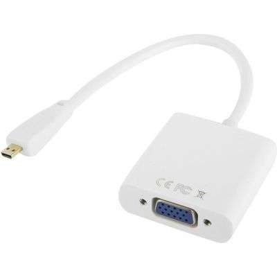 Tuff-Luv Full HD 1080P Micro HDMI Male to VGA Female Video Adapter Cable with Audio Cable - Tuff-Luv