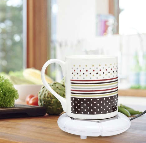 USB Cup Warmer Coffee Mug Heater - White - 109g