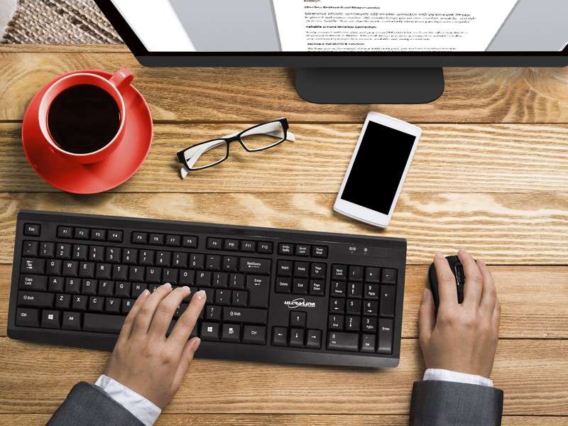 Ultra Link Optical Wireless Keyboard and Mouse Combo - Ultra Link