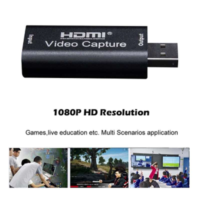 HDMI to USB Live Gaming Streaming Video Capture Card 1080p 30fps - 53g