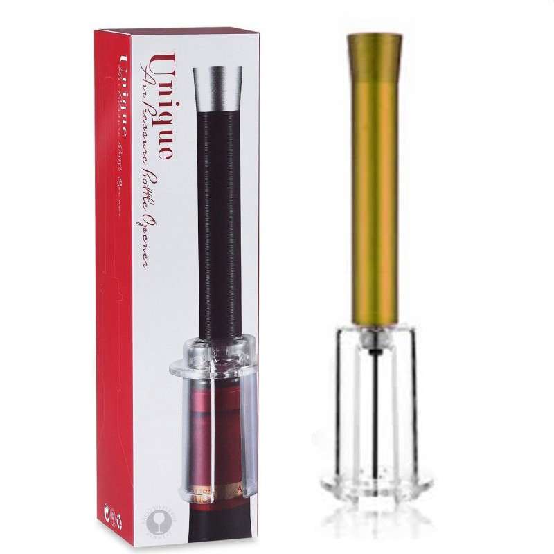 Air Cork Screw Wine Bottle Opener Red